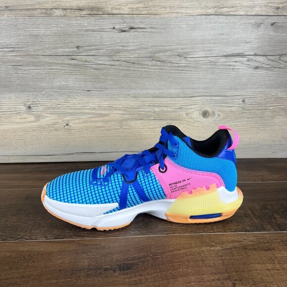 Nike LeBron Witness 7 Mens Size 12 Hyper Royal Blue Lightning White DM1123 400 - Picture 7 of 10